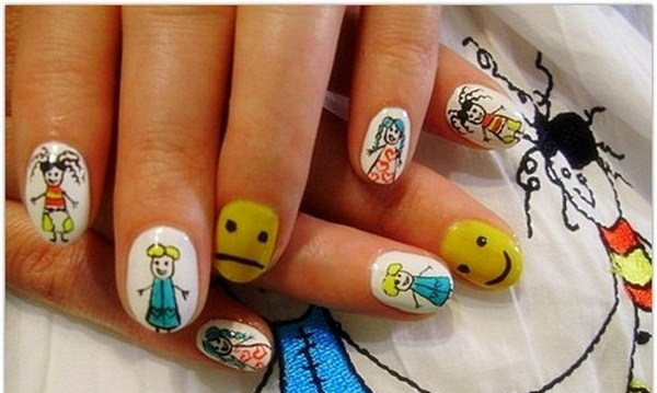 Awesome-Cartoon-Nails-Art-Design-for-Kids-in-Abstract-Cartoon-Copy