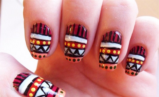 Different-Funky-Tribal-Nail-Art-2012-Copy