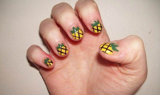 Great-Pinapple-in-Food-Nail-Art-Designs-for-Nice-Girls-Copy