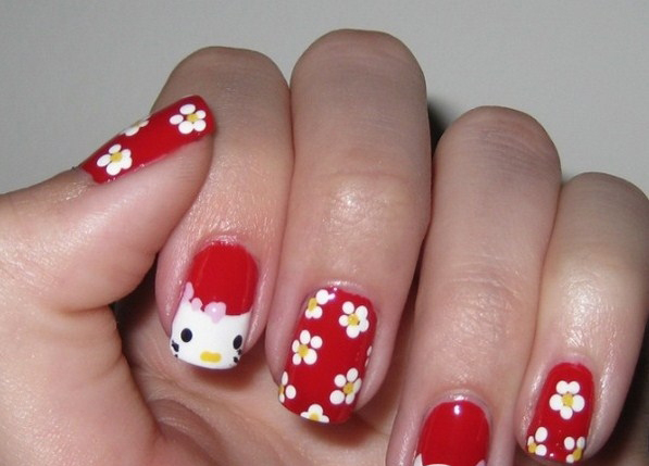 Hello-Kitty-In-Red-Nail-Designs-Copy