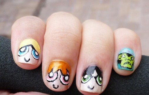 Power-Puff-Girls-Nails-Designs-for-Kids-Copy
