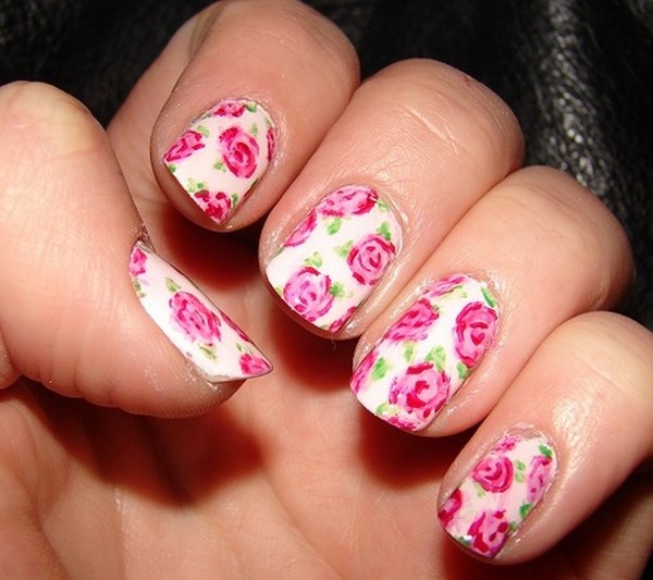 Pretty-Pink-Rose-Nail-Art (Copy)