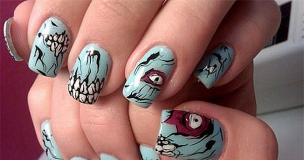 Scary-Halloween-Nail-Art-Designs-Ideas-Stickers-2013-2014-15-Copy