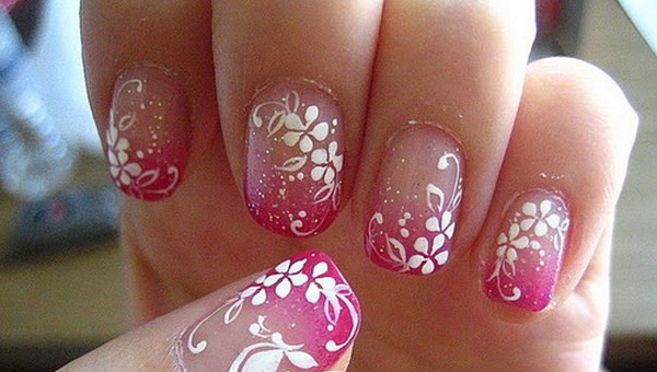 pink-and-white-color-new-trendy-nail-art-2014-Copy