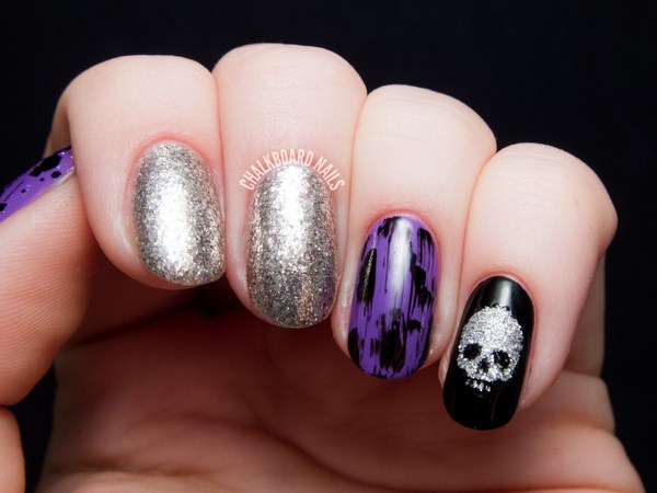 silver-purple-metallic-punk-nail-art-1 (Copy)