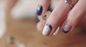 Lung Linh với Mẫu Nail “Glister Galaxy”