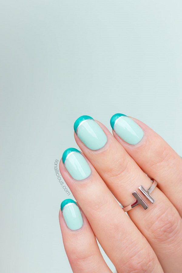 double-french-tip-nails-mint-nails