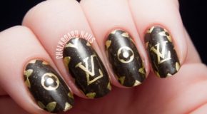 Vẽ Nail Bằng Tay Với Họa Tiết Louis Vuitton