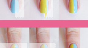 Mẫu Nail Tape Với Những Sắc Màu Tươi Sáng