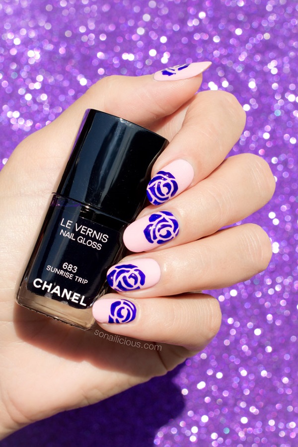 purple-roses-nail-art-chanel-sunrise-trip