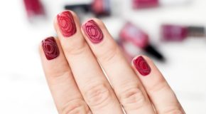 Mẫu Nail Đơn Giản Với Tông Màu Marsala