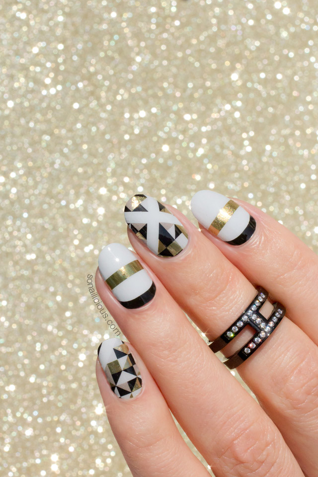 sonailicious-jamberry-nails-gold-and-black-nails-jamberry-deco-wraps
