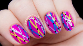 Vẽ Nail Lưới Họa Tiết Chữ X