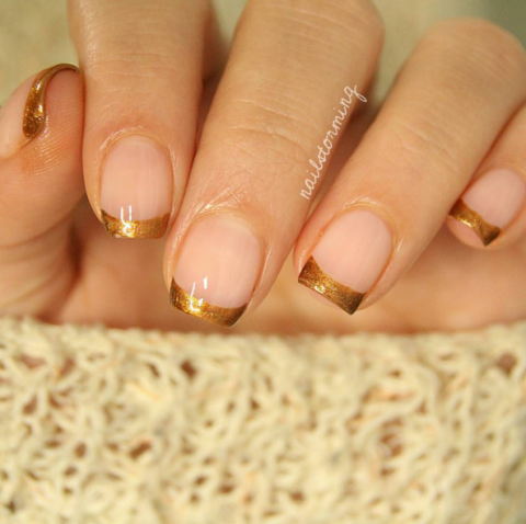 gold-french-tips