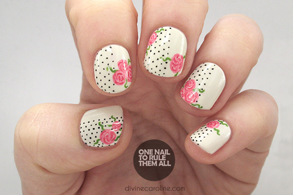 perfect-polka-dot-and-floral-nails-celebrate-valentines-day_226600