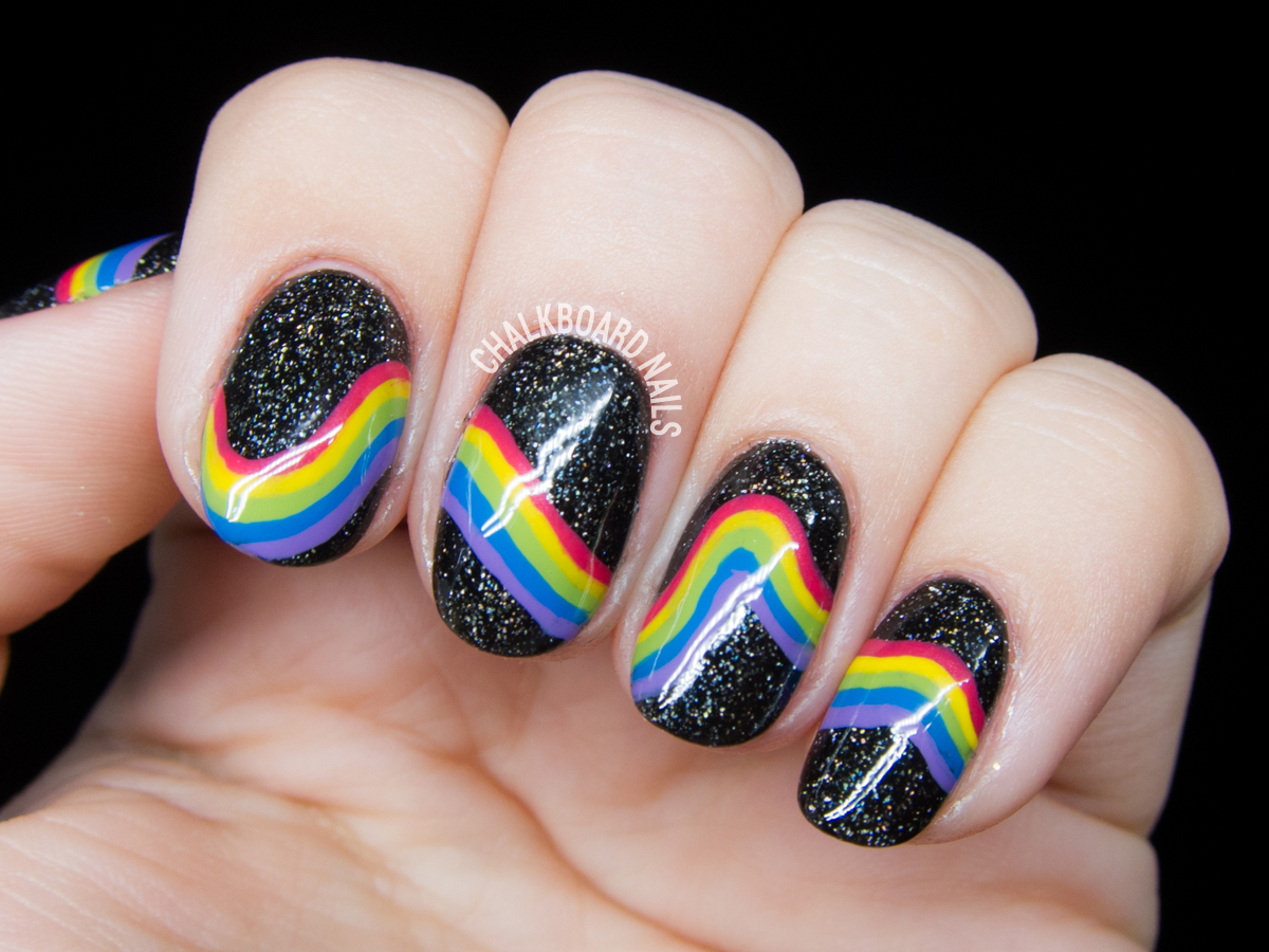 galactic-rainbow-inspired-nail-art-1