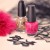 Kiểu nail xinh kết hợp giữa vải ren và hạt sequin