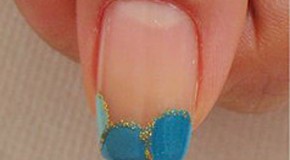 Làm đẹp với nail xanh bắt mắt