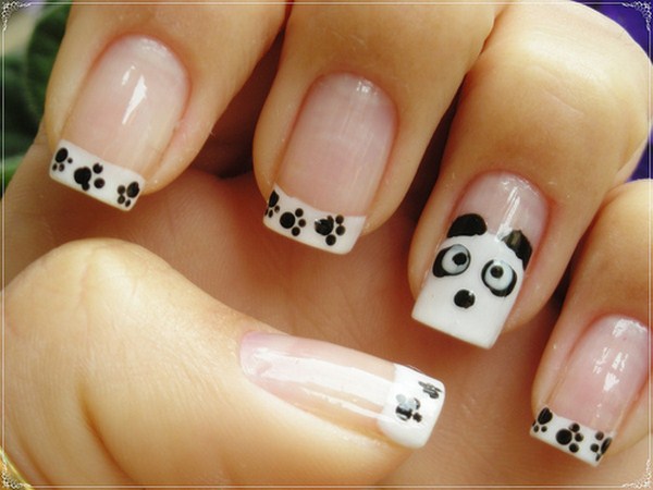 panda-cute-white-nail-ideas (Copy)